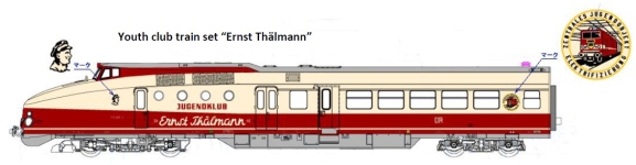 KATO-Lemke K30-734-1 - H0 - 4-tlg. Triebzug BR 175 Ernst Thälmann, DR, Ep. IV